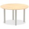 Impulse Circular Table, 1200mm, Maple, Silver Post Leg