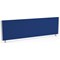 Impulse Evolve Desk Screen, 1400x400mm, Silver Frame, Blue