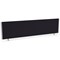 Impulse Evolve Desk Screen, 1600x400mm, Silver Frame, Black