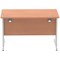 Impulse 1200mm Rectangular Desk, Silver Cantilever Leg, Beech