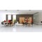 Impulse 1400mm Rectangular Desk, Silver Cantilever Leg, Beech