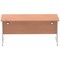 Impulse 1600mm Rectangular Desk, Silver Cantilever Leg, Beech