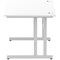 Impulse 1200mm Rectangular Desk, Silver Cantilever Leg, White