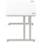 Impulse 1800mm Rectangular Desk, Silver Cantilever Leg, White