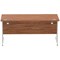Impulse 1600mm Rectangular Desk, Silver Cantilever Leg, Walnut