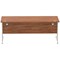 Impulse 1800mm Rectangular Desk, Silver Cantilever Leg, Walnut