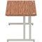 Impulse 1800mm Rectangular Desk, Silver Cantilever Leg, Walnut