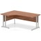 Impulse 1800mm Corner Desk, Left Hand, Silver Cantilever Leg, Walnut