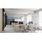 Impulse 1400mm Rectangular Desk, Silver Cantilever Leg, Maple