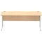 Impulse 1800mm Rectangular Desk, Silver Cantilever Leg, Maple