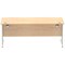 Impulse 1800mm Rectangular Desk, Silver Cantilever Leg, Maple