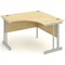 Impulse 1200mm Corner Desk, Silver Cantilever Leg, Maple