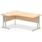 Impulse 1800mm Corner Desk, Left Hand, Silver Cantilever Leg, Maple