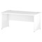 Impulse 1600mm Rectangular Desk, Panel End Leg, White