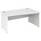 Impulse Panel End Wave Desk, Right Hand, 1400mm Wide, White, Installed