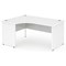 Impulse Panel End Corner Desk / Left Hand / 1400mm Wide / White