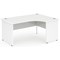 Impulse Panel End Corner Desk / Right Hand / 1400mm Wide / White