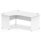 Impulse 1600mm Corner Desk, Left Hand, Panel End Leg, White Impulse 1600mm Corner Desk, Left Hand, Panel End Leg, White