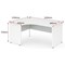 Impulse 1600mm Corner Desk, Left Hand, Panel End Leg, White Impulse 1600mm Corner Desk, Left Hand, Panel End Leg, White