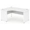 Impulse Panel End Corner Desk, Left Hand, 1800mm Wide, White, Installed