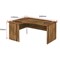 Impulse 1600mm Corner Desk, Left Hand, Panel End Leg, Walnut