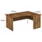 Impulse 1600mm Corner Desk, Right Hand, Panel End Leg, Walnut