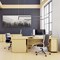 Impulse 1800mm Rectangular Desk, Panel End Leg, Maple