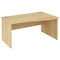 Impulse Panel End Wave Desk, Right Hand, 1400mm Wide, Maple, Installed