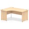 Impulse 1600mm Corner Desk, Left Hand, Panel End Leg, Maple