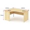 Impulse 1600mm Corner Desk, Left Hand, Panel End Leg, Maple