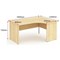 Impulse Panel End Corner Desk, Right Hand, 1800mm Wide, Maple, Installed