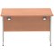 Impulse 1200mm Rectangular Desk, Silver Cable Managed Leg, Beech