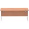 Impulse 1800mm Rectangular Desk, Silver Cable Managed Leg, Beech