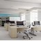 Impulse 1200mm Rectangular Desk, Silver Cable Managed Leg, Maple