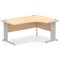 Impulse 1600mm Corner Desk, Right Hand, Silver Cable Managed Leg, Maple