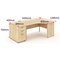 Impulse 1600mm Corner Desk with 800mm Desk High Pedestal, Right Hand, Panel End Leg, Maple Impulse 1600mm Corner Desk with 800mm Desk High Pedestal, Right Hand, Panel End Leg, Maple