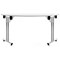 Impulse Semi-circular Folding Table, 1600mm, White