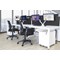 Impulse 3 Drawer Steel Mobile Pedestal, White