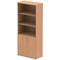 Impulse Extra Tall Half Cupboard and Half Bookcase, 4 Shelves, 2000mm High, Oak Impulse Extra Tall Half Cupboard and Half Bookcase, 4 Shelves, 2000mm High, Oak