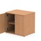 Impulse Desk High Cupboard, 1 Shelf, 730mm High, Oak