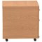Impulse 2 Drawer Mobile Pedestal, Oak