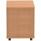Impulse 3 Drawer Mobile Pedestal, Oak