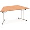 Impulse Trapezoidal Folding Table, 1600mm, Oak