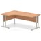 Impulse 1800mm Corner Desk, Left Hand, Silver Cantilever Leg, Oak