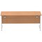 Impulse 1800mm Rectangular Desk, Silver Cable Managed Leg, Oak
