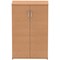Impulse Medium Cupboard, 2 Shelves, 1200mm High, Oak