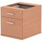 Impulse Fixed 2 Drawer Pedestal, Beech