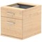 Impulse Fixed 2 Drawer Pedestal, Maple