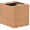 Impulse Fixed 3 Drawer Pedestal, Oak