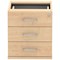 Impulse Fixed 3 Drawer Pedestal, Maple